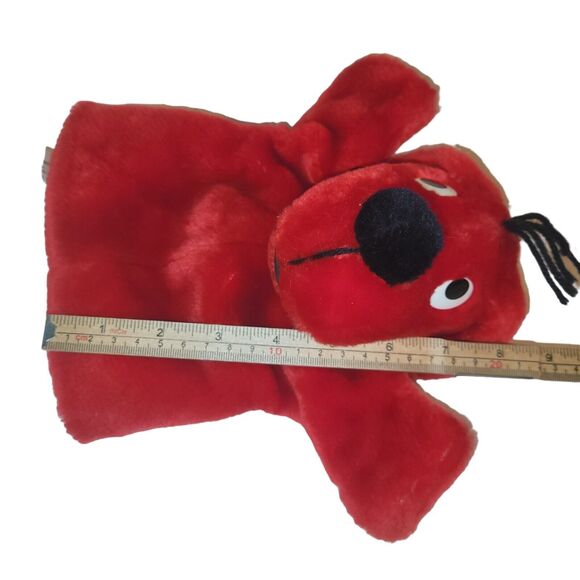 Vintage Scholastic Clifford Plush Hand Puppet Red Dog Merry Makers 1995 9" - Picture 10 of 10
